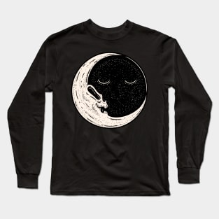 The End of Times - Moon Skull Long Sleeve T-Shirt